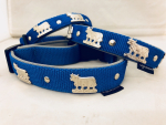 Appenzeller Halsband blau/silber